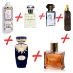 Fragrance World Floral Delight + Otoori Jameela + Otoori Oud + Lattafa Emaan + Al Haramain Badar + My Perfumes Baug Sons Creation Khasbab Edition