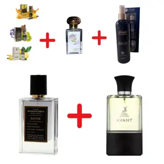 Fragrance World Prive Series Savior + Maison Alhambra Avant + Otoori Jameela + 3 μίνι αρωματικά έλαια + Otoori Musk