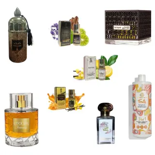 French Avenue Astoorath the Legend + Fragrance World Cocktail Intense + Fragrance World Fruity Symphony + My Perfumes Waseemah + Otoori Jameela + 3 μικρά αρωματικά έλαια 