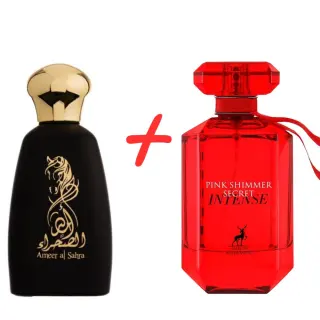 Maison Alhambra Pink Shimmer Secret Intense + Athoor Al Alam Ameer Al Sahra