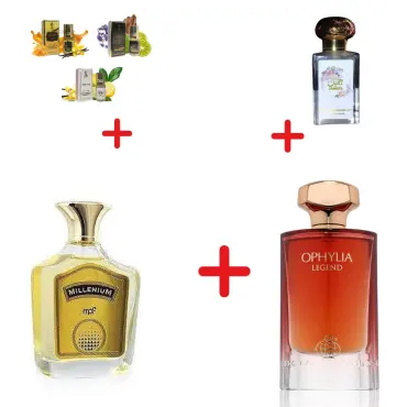 My Perfume Millennium + Fragrance World Ophylia Legend + Otoori Jameel + 3 μίνι αρωματικά έλαια