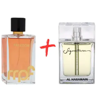 Τα αρώματά μου Freedom + Al Haramain Signature Silver 