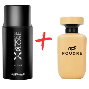 Τα αρώματά μου Poudre + Al Haramain Xplore Night